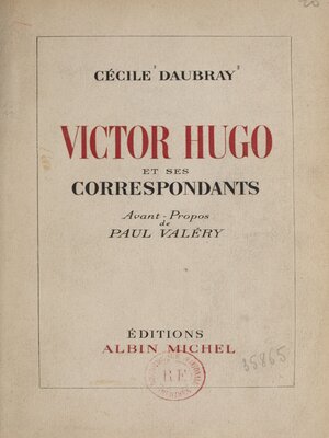 cover image of Victor Hugo et ses correspondants